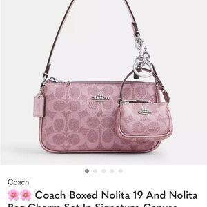 Coach Blush Pink Shoulder Bag Set